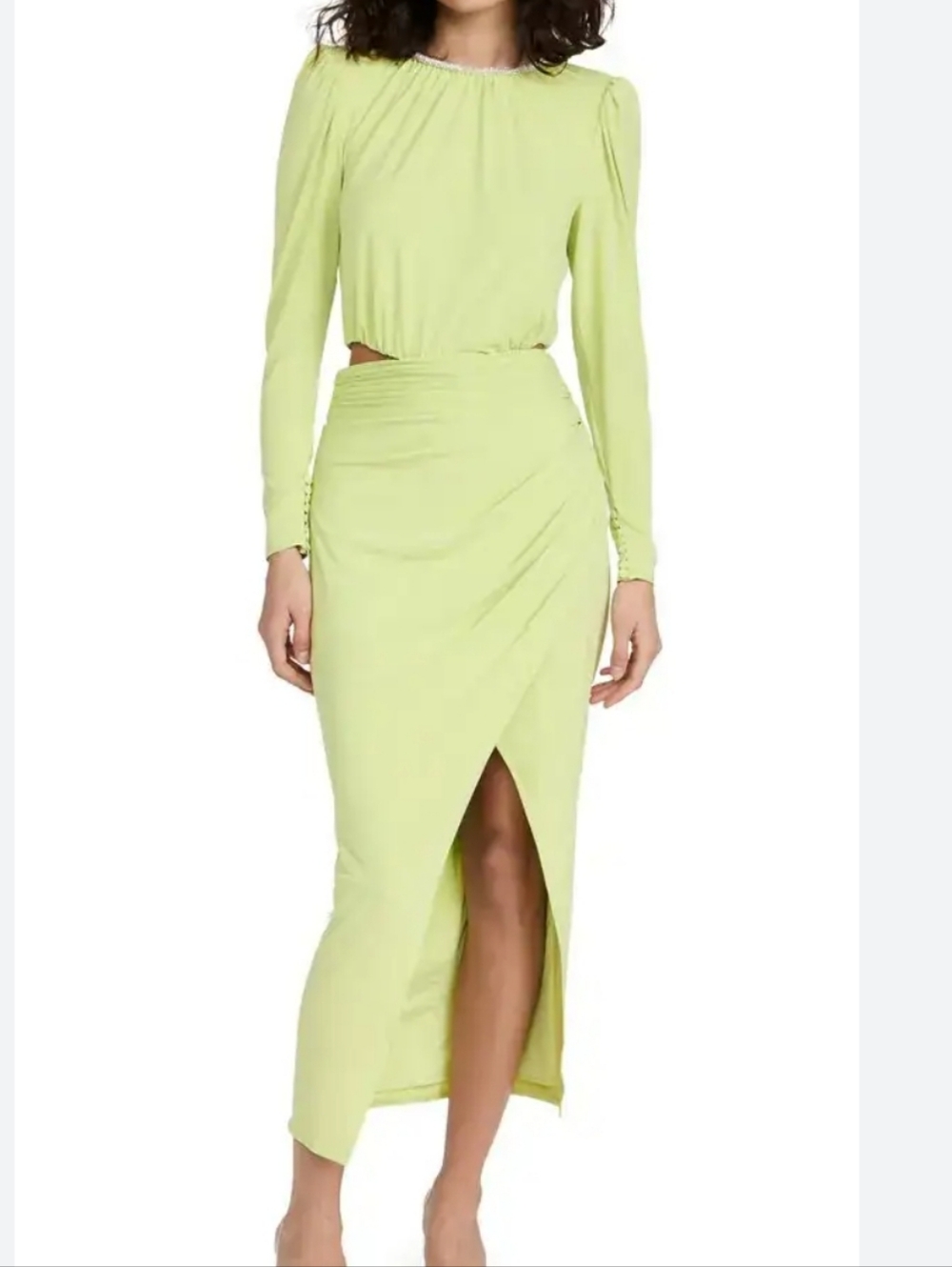 New Self-Portrait Lime Green Dress Size 2